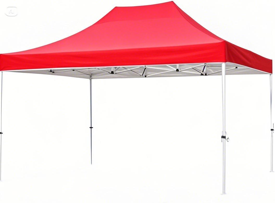 DGCANOPY 10x15ft Instant Canopy, Portable Outdoor Canopy Instant Tent, Commercial Shade Canopy with Wheeled Carry Bag, 4 weight bags, Steel frame, White