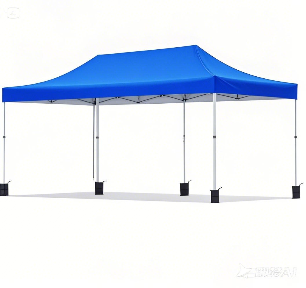 DGCANOPY 10x20ft Instant Canopy, Portable Outdoor Canopy Instant Tent, Commercial Shade Canopy with Wheeled Carry Bag, Steel frame, White