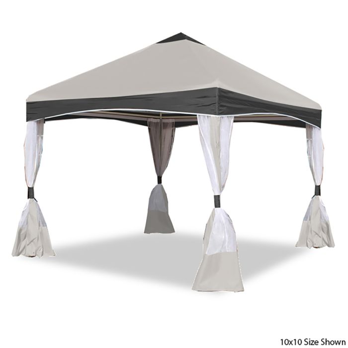 DGCANOPY Garden Party 13X13 Canopy(Stone/Caramel)